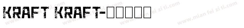 KRAFT KRAFT字体转换